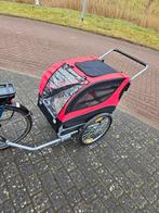 Fietskar met wandelfunctie incl aansluiting fiets, netjes, Ophalen, Zo goed als nieuw