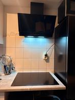 Inductie kookplaat + afzuigkap - 1 jaar oud, Ophalen, 4 kookzones, Zo goed als nieuw, Inbouw