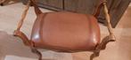 prachtige hocker met leren bekleding, Antiek en Kunst, Ophalen