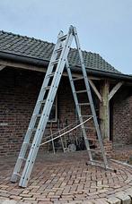 Steekladder / uitschuif ladder, Ophalen, Zo goed als nieuw, Ladder, Opvouwbaar of Inschuifbaar