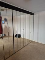 SPIEGEL KASTDEUREN , 4x vouwdeur en 4 x gewone deur, Ophalen, Gebruikt, Binnendeur, 200 tot 215 cm