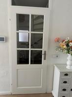 Witte binnendeur met 6 vlaks raam, Ophalen, Gebruikt, 80 tot 100 cm, Binnendeur