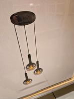 Lucide Marius Hanglamp rookglas - 3 Bollen, Ophalen, Nieuw, Glas, 75 cm of meer
