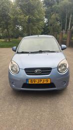 Kia Picanto 1.0 2009 Blauw, Auto's, Voorwielaandrijving, Zwart, 4 cilinders, Leder en Stof