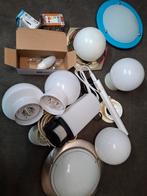 Partij Diverse plafondlampen/bollampen, Huis en Inrichting, Lampen | Plafondlampen, Ophalen, Glas