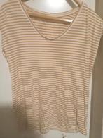 Chirt okergeel met witte strepen van Hema maat 44, Kleding | Dames, T-shirts, Geel, Maat 42/44 (L), Ophalen of Verzenden, Zo goed als nieuw