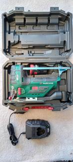 Decoupeerzaag Parkside 12 volt met accu+lader, Decoupeerzaag, Ophalen of Verzenden, Zo goed als nieuw, 30 tot 70 mm