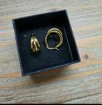 Triple Plain Earrings Oorbellen van Anna + Nina Goudkleurig., Overige materialen, Hangers, Nieuw, Ophalen of Verzenden