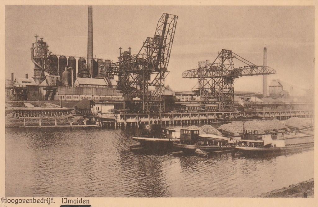 IJmuiden bij beverwijk Hoogovens, Verzamelen, Ophalen of Verzenden, 1920 tot 1940, Ongelopen, Noord-Holland