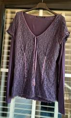 Expresso top/t-shirt met leuke details paars.Mt.L.Als nieuw., Expresso, Paars, Maat 42/44 (L), Ophalen of Verzenden