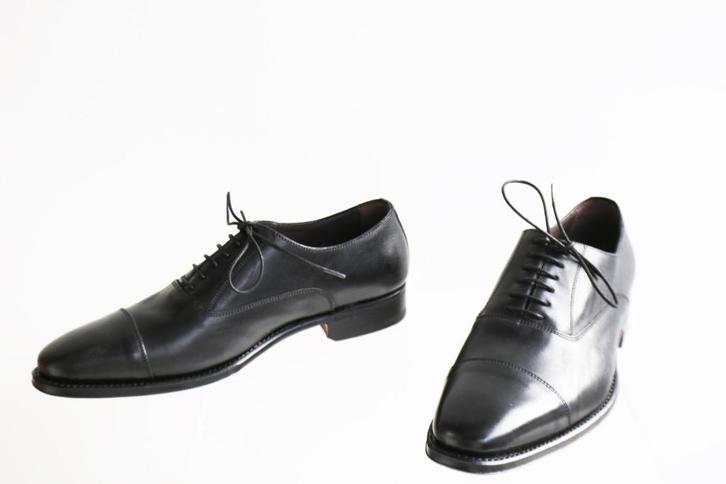 Nieuw in doos! Langer & Messmer plain oxfords in maat 7 = 41, Kleding | Heren, Schoenen, Nieuw, Veterschoenen, Zwart, Ophalen of Verzenden