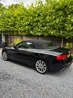 Audi A5 1.8TFSI 170pk Cabriolet autm. 2x S-Line 2e eigenaar, Auto's, Zwart, 4 cilinders, Cabriolet, 4 stoelen