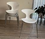 Bernhardt design usa 6 Orbit eetkamerstoelen wit modern, Ophalen, Kunststof, Gebruikt, Wit