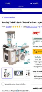 Smoby Tefal 2-in-1 Clean Keuken - speelkeuken, Ophalen of Verzenden, Zo goed als nieuw, Kunststof