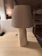 H&M Home Lamp - Keramiek & Velours, Huis en Inrichting, Lampen | Tafellampen, Ophalen, Zo goed als nieuw, Stof, Minder dan 50 cm