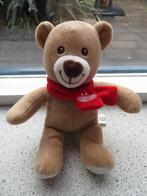 Beer Voetbalclub PSV Teddy Bear met rode sjaal met embleem, Ophalen of Verzenden, Zo goed als nieuw, Beer