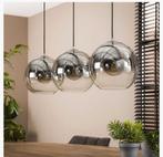 Trendy Hanglamp 3-lichts Rookglas Bubble Shaded, Huis en Inrichting, Lampen | Hanglampen, Ophalen