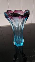 Vintage Murano glazen vaas, Ophalen, Gebruikt, Overige kleuren, Glas