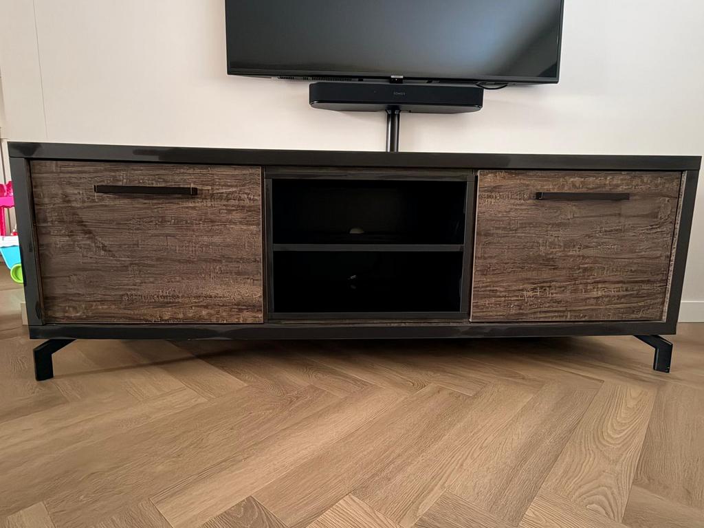 TV Meubel, Ophalen, 150 tot 200 cm, Zo goed als nieuw, Minder dan 100 cm