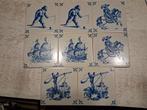 8 Oude Mosa Wandtegels met Blauwe Motieven, Ophalen