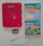 Te koop een roze VTech Storio leercomputer +  spelletjes, Ophalen of Verzenden, Zo goed als nieuw, Puzzelen, Met geluid