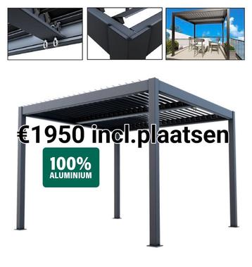 ACTIE!!!!Aluminium lamellen overkapping €1950 incl.plaatsing beschikbaar voor biedingen