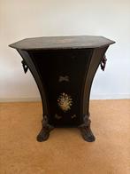 Antieke metalen turfbak uit de 19e eeuw, Antiek en Kunst, Ophalen