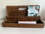 Vintage Groot~Rotan Webbing Brievenbak~Ophangbak~Rek~ Boho, Huis en Inrichting, Woonaccessoires | Krantenbakken en Lectuurbakken