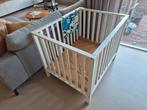 TWF babybox met boxkleed en activiteitenbord, Ophalen, Gebruikt, Rechthoekig, In hoogte verstelbaar