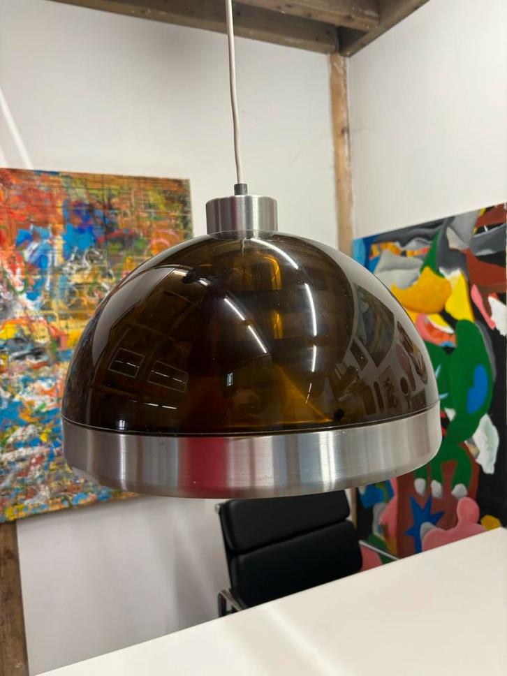 Dijkstra Hanglamp - Vintage Design, Huis en Inrichting, Lampen | Hanglampen, Gebruikt, Minder dan 50 cm, Metaal, Ophalen of Verzenden