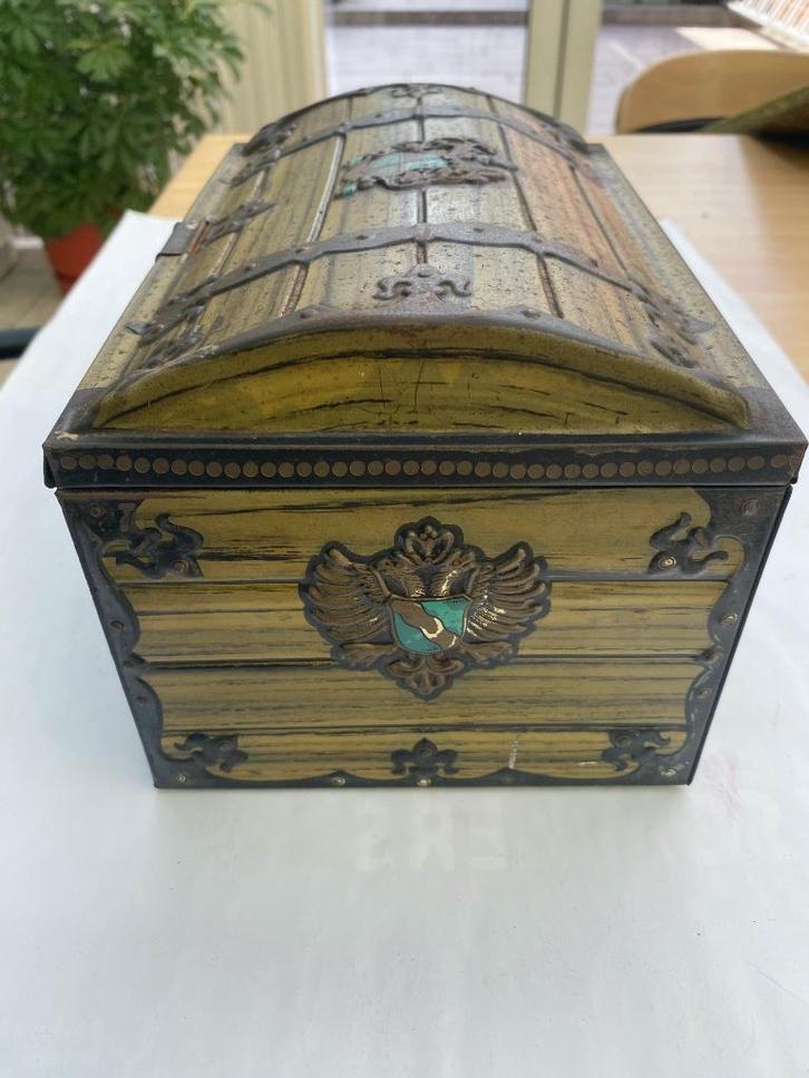 Vintage blikken doos GBC "General Bisquit Company" Belgium, Verzamelen, Blikken, Gebruikt, Koek(jes), Overige merken, Verzenden