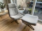 IKEA Lunna draaifauteuil relaxstoel met voetenbankje, Ophalen, Gebruikt, 75 tot 100 cm, Stof