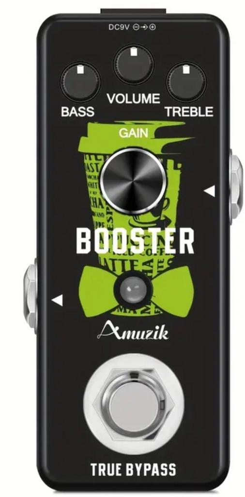 (bas) gitaar effect: amuzik booster, Muziek en Instrumenten, Effecten, Zo goed als nieuw, Volume, Ophalen