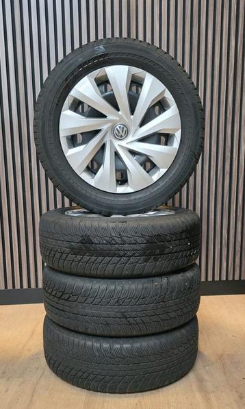 15" Orig Volkswagen Polo Velgen+Goede Winterbanden 5x100 beschikbaar voor biedingen