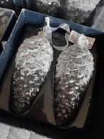 12 glazen pegels voor in de boom., Diversen, Kerst, Ophalen of Verzenden, Nieuw