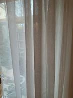 Gebroken witte gordijnen 6 stuks linnen struktuur., Huis en Inrichting, Stoffering | Gordijnen en Lamellen, Ophalen of Verzenden