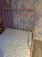 IKEA Minnen bed roze met matras en lattenbodem, Ophalen, Gebruikt, 70 tot 85 cm, 140 tot 160 cm