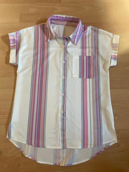 ** NIEUW gestreepte blouse korte mouwen onesize **, Kleding | Dames, Blouses en Tunieken, Nieuw, Maat 38/40 (M), Overige kleuren