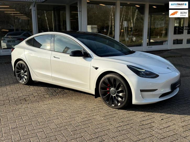 Tesla MODEL 3 Performance AWD 82 kWh AUTOPILOT,WARMTEP,PANO, Auto's, Tesla, Bedrijf, Te koop, Model 3, 4x4, ABS, Airbags, Airconditioning