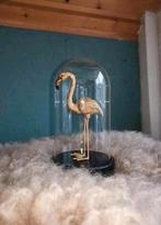 Gouden Flamingo in Stolp, Huis en Inrichting, Woonaccessoires | Stolpen, Ophalen of Verzenden, Zo goed als nieuw
