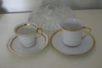 Twee (2) kop/schotels. w.o. CERABEL porcelaine, Ophalen