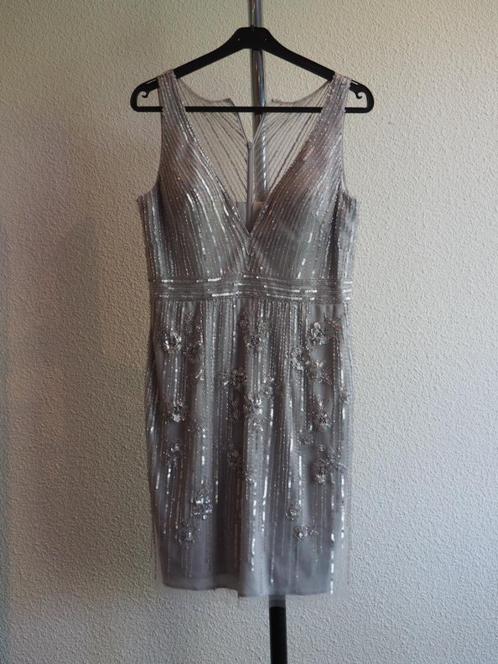 galajurken, kort zilver maat 38, Kleding | Dames, Gelegenheidskleding, Nieuw, Galajurk, Maat 38/40 (M), Ophalen of Verzenden