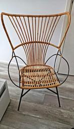 Rieten stoel, Ophalen of Verzenden, Zo goed als nieuw, Bruin, Eén