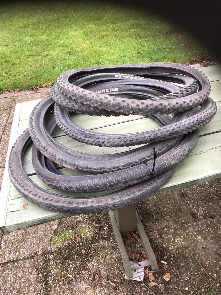 Partij gebruikte 26 inch banden mtb 7 stuks, Ophalen, Gebruikt