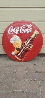 Coca-Cola wandbord emaille, Ophalen of Verzenden, Zo goed als nieuw