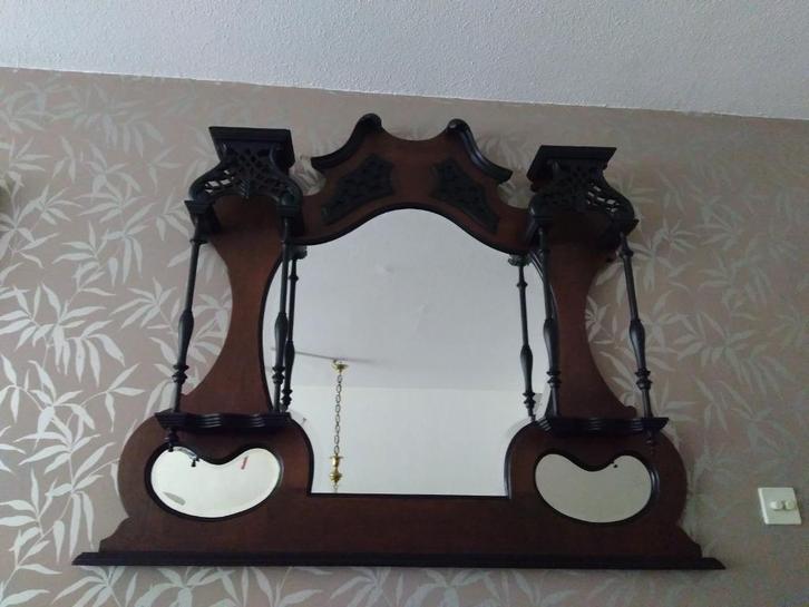 Grandioos mooie Art Deco spiegel, Antiek en Kunst, Antiek | Spiegels, 100 tot 150 cm, 100 tot 150 cm, Overige vormen, Ophalen