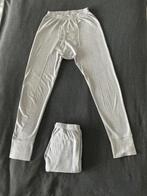 2 Thermische lange onderbroeken voor heren met gulp maat L, Ophalen of Verzenden, Grijs, Onbekend, Overige typen