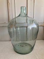 Brocante grote licht groene gistfles - bolvaas, Ophalen