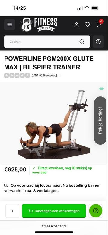 Powerline PGM200X Bilspiertrainer - Zo goed als nieuw beschikbaar voor biedingen