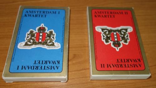 2 kwartetspellen over Amsterdam uit de jaren '80, Verzamelen, Speelkaarten, Jokers en Kwartetten, Nieuw, Kwartet(ten), Ophalen of Verzenden